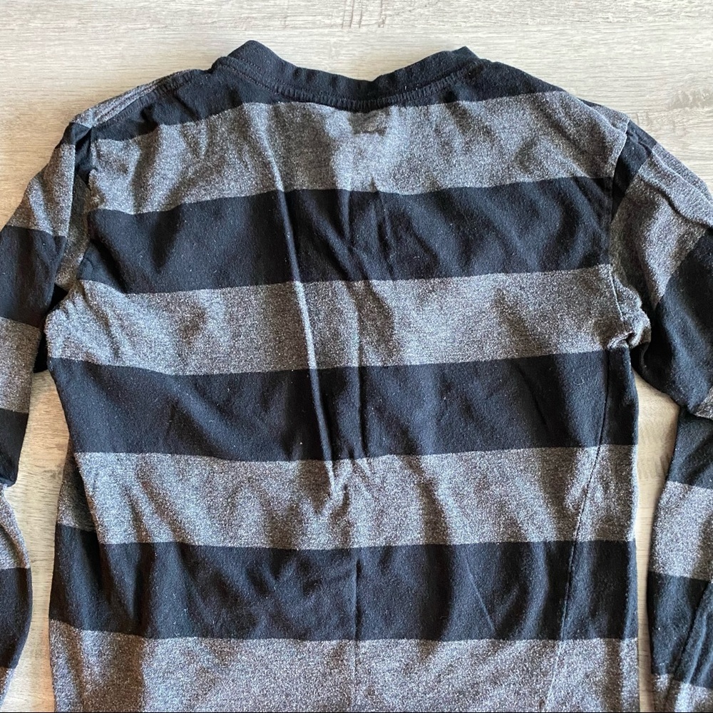 Boys Striped Henley Long Sleeve - Picture 8 of 10